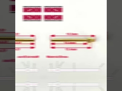 Bewerkte pinnen 2.0x18.5mm Goud bekleed terminal pin Messing contactpunt pin voor connector