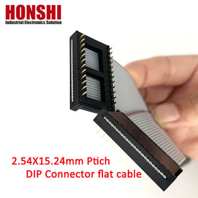 IDC Male Connector 6 8 10 12 14 16 18 26 40 Pin 2.54mm Pitch Dip Flat Ribbon Cable