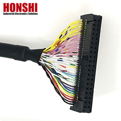 UL20276 Gecertificeerde 40P Shielded Ribbon Cable PLC Connection IDC to Box Header Flat Cable
