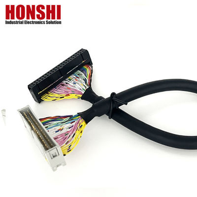 UL20276 Gecertificeerde 40P Shielded Ribbon Cable PLC Connection IDC to Box Header Flat Cable