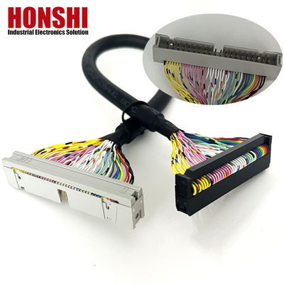 UL20276 Gecertificeerde 40P Shielded Ribbon Cable PLC Connection IDC to Box Header Flat Cable
