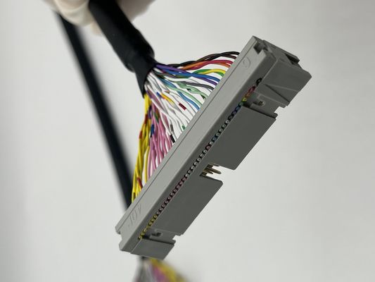 UL20276 Gecertificeerde 40P Shielded Ribbon Cable PLC Connection IDC to Box Header Flat Cable