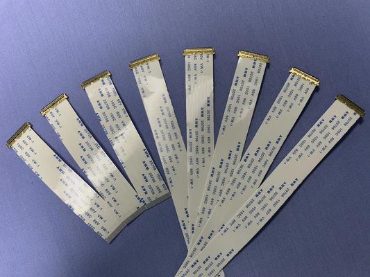 Isolatiemateriaal PET Parallel Ribbon Cable 1mm 1.25mm Pitch Custom FFC Cable