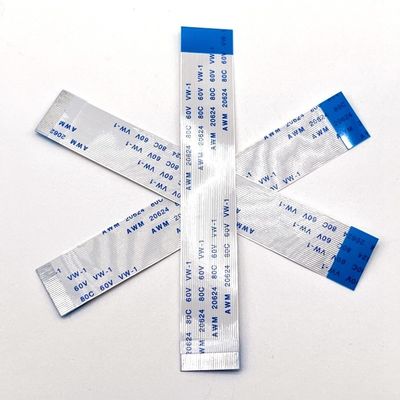 30 Pin Shielded FFC Cable Awm 20706 1.0mm 0.5mm Pitch Flat Flex Ribbon Cable