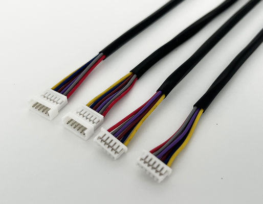 UL1007 Draadharness Assembly 2 Pin 6 Pin 8 Pin Custom Electrical Cable Assemblies