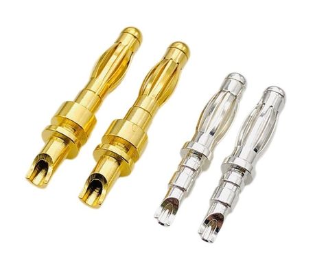 Banana Bullet Plug Connector 2.5mm 3.0mm 3.5mm 4.0mm 4.5mm 5.0mm Met bewerkte pinnen