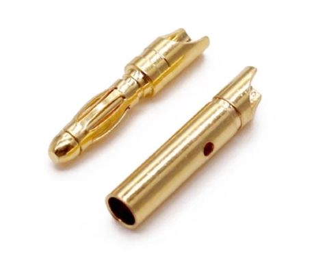 Banana Bullet Plug Connector 2.5mm 3.0mm 3.5mm 4.0mm 4.5mm 5.0mm Met bewerkte pinnen