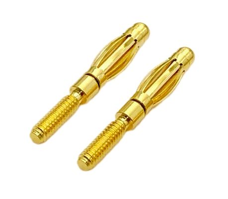 Banana Bullet Plug Connector 2.5mm 3.0mm 3.5mm 4.0mm 4.5mm 5.0mm Met bewerkte pinnen