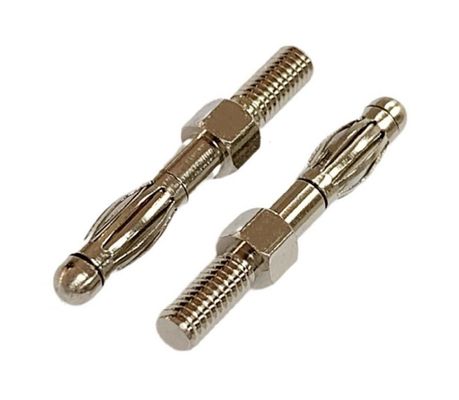 Banana Bullet Plug Connector 2.5mm 3.0mm 3.5mm 4.0mm 4.5mm 5.0mm Met bewerkte pinnen
