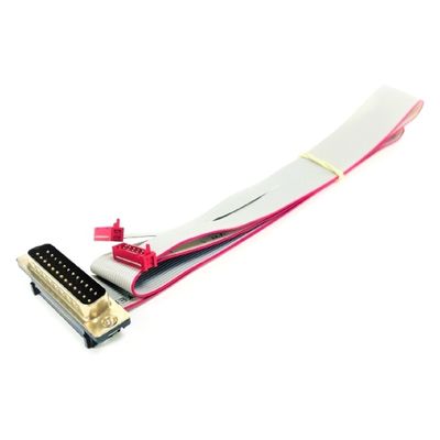 8 pin 10 pin mannelijke platte kabel assemblage IDC lintkabel rood micro match connector