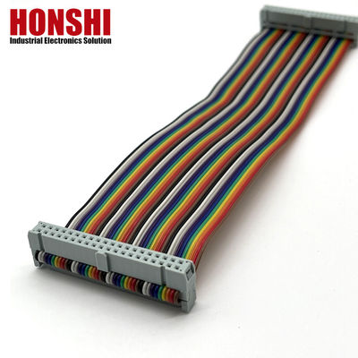2.54mm IDC tot IDC elektrische platte kabel 40 pin veelkleurig lintkabel voor auto's