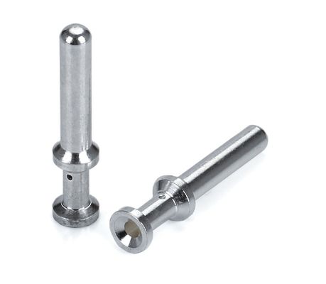 Messing Tilting Coil Spring Pin Customized Size High Current Energy Storage Connector