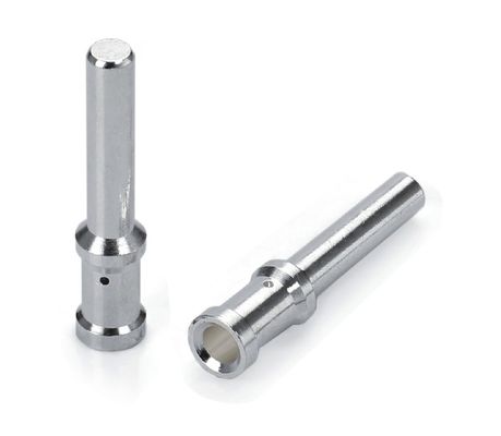 Messing Tilting Coil Spring Pin Customized Size High Current Energy Storage Connector