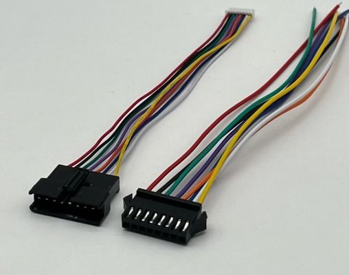 Aanpasbare JST SM2.5 8 pin connector elektrische draad harnas assemblage ul1007 24awg