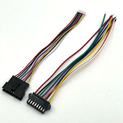 Aanpasbare JST SM2.5 8 pin connector elektrische draad harnas assemblage ul1007 24awg