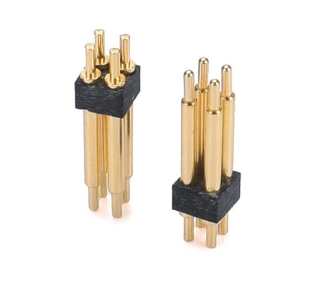 1.27mm H3.8mm Pogo Pin Connector Messing C6801 Materiaal 12 pin connector met precisie