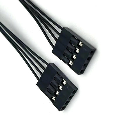 Gepersonaliseerde lengte elektrische draad harnas Dupont 4 pin naar JST SH 1.0 4 pin connector