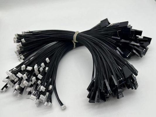Gepersonaliseerde lengte elektrische draad harnas Dupont 4 pin naar JST SH 1.0 4 pin connector