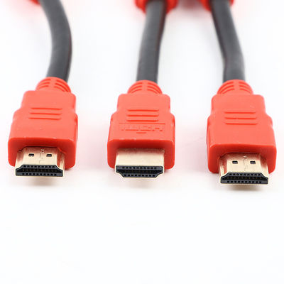 Goudgeplatte gevormde kabelverzameling 4K HDTVI 1.4 2.0 Kabel 30AWG Voor pc-tv