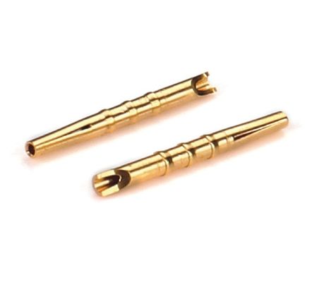 Goudgeplatteed Messing CNC-bewerkte pinnen Hoogprecisie Koperen Pin Connector