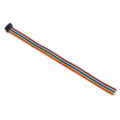 Custom 2.54mm 12 Pin Ribbon Cable IDC Socket UL2651 28AWG Flat Wire Assembly