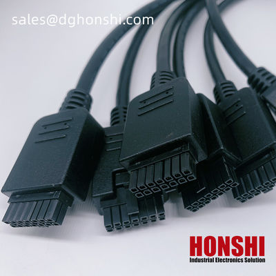14 Pin Micro Fit 3.0 Overmolding Molded Cable Assembly UL20276 430251400 PVC-kabel