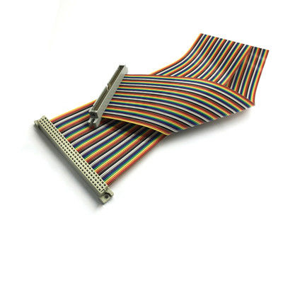 Custom 2.54mm 12 Pin Ribbon Cable IDC Socket UL2651 28AWG Flat Wire Assembly