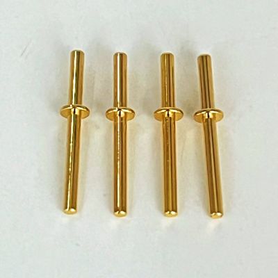 Goudgeplatte bronsbewerkte pinnen 1,6x20 mm voor CNC-verticaal bewerkingscentrum