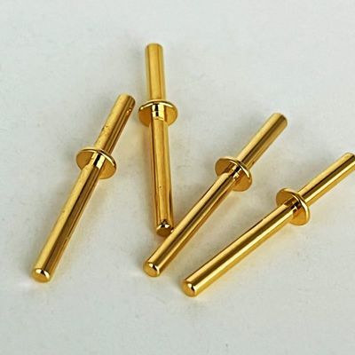 Goudgeplatte bronsbewerkte pinnen 1,6x20 mm voor CNC-verticaal bewerkingscentrum