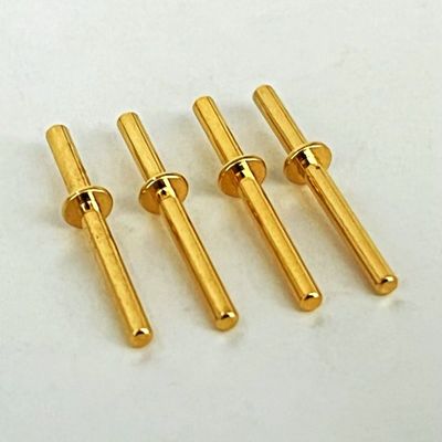 Goudgeplatte bronsbewerkte pinnen 1,6x20 mm voor CNC-verticaal bewerkingscentrum
