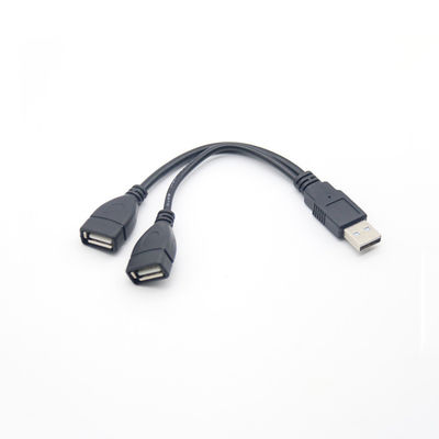 USB 2.0 Splitter A Man tot Vrouw Micro B USB C kabel Goud bekleed voor mobiele telefoons