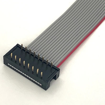 DIP Plug Grijze platte kabel assemblage 16 pin lint kabel UL2651 28awg 2.54mm Pitch