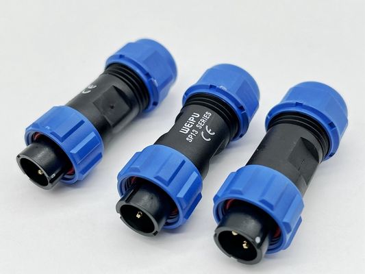 Waterdicht IP67 cirkeldraadconnectoren DIN Type Mannelijke stekker 2 3 4 5 6 8 10 12 pin