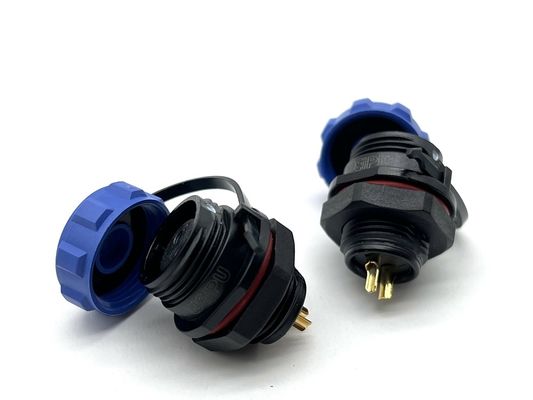 Waterdicht IP67 cirkeldraadconnectoren DIN Type Mannelijke stekker 2 3 4 5 6 8 10 12 pin