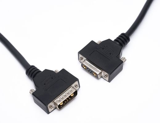 Custom D Sub Cable 13W3 Power Connector Shielded DB9 DB15 Man tot Vrouw Cable