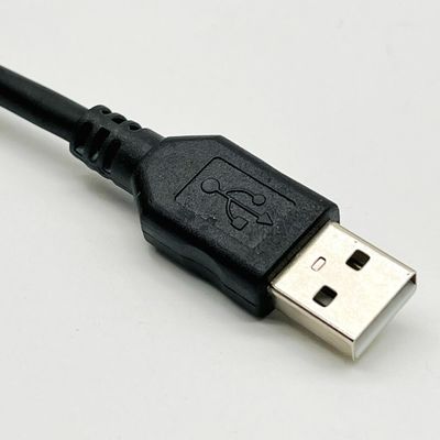 1m zwarte USB-gevormde kabel assemblage UL2725 28Awg voor snelle data synchronisatie en opladen