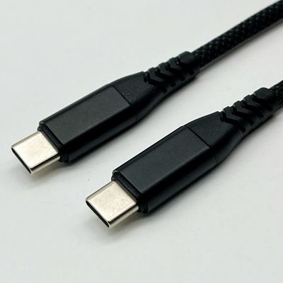 1m zwarte USB-gevormde kabel assemblage UL2725 28Awg voor snelle data synchronisatie en opladen