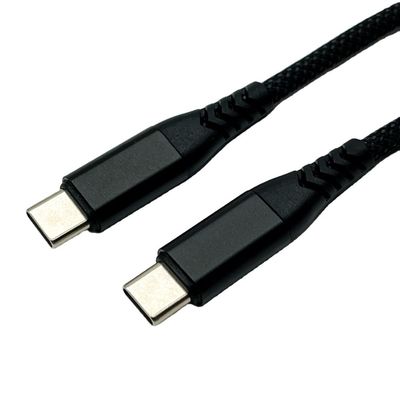Zwarte UL2725 USB-kabel type C USB 2.0 een mannelijke connector met vergulde