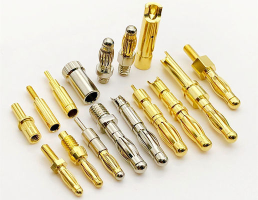 Banana Plug Precision Bewerkte Multilam Pin Contact 4mm Solder Cup Terminatie
