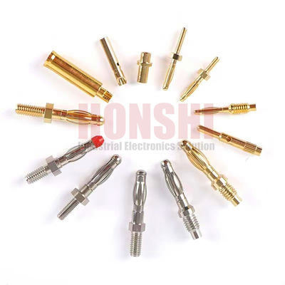 Banana Plug Precision Bewerkte Multilam Pin Contact 4mm Solder Cup Terminatie