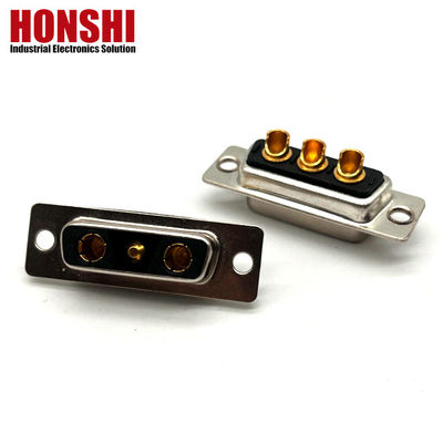3V3 30A Solder Type Male D Sub Connector Met Messing Goud geplatte contactmateriaal