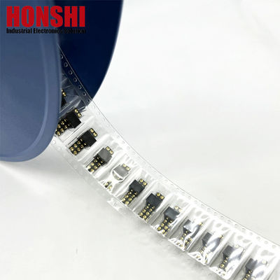 2.54mm High Current Pogo Pin Connector Vrouwelijke 2x7P Goudgeplatte H2.5 SMT Type Voor PCB