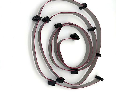 Op maat gemaakte 6 Pin - 64P IDC Flat Cable Assembly 2.54mm Pitch ribbon kabel