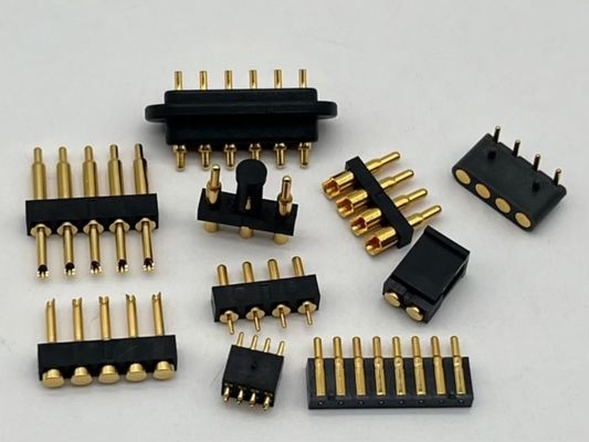 2.54mm High Current Pogo Pin Connector Vrouwelijke 2x7P Goudgeplatte H2.5 SMT Type Voor PCB