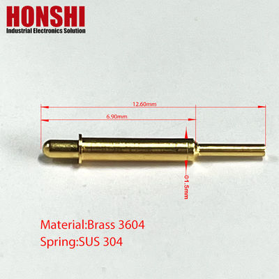 Spring Force Pogo Pin Connector met werkhoogte 4,9 mm Dip Type Pogo Pin