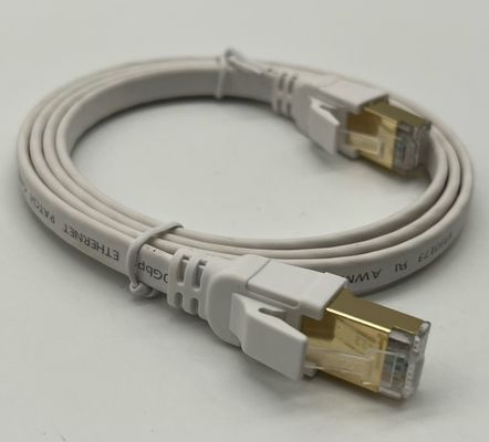 Aangepaste witte 1m Cat8 Ethernet kabel voor netwerkverbinding Rj45 connector Lan kabel