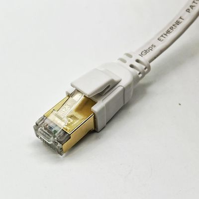 Aangepaste witte 1m Cat8 Ethernet kabel voor netwerkverbinding Rj45 connector Lan kabel