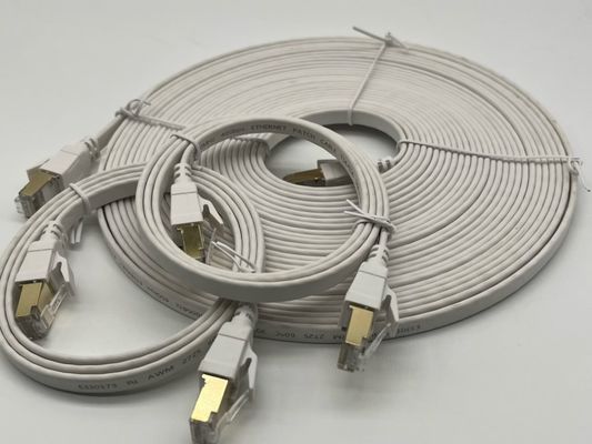 Aangepaste witte 1m Cat8 Ethernet kabel voor netwerkverbinding Rj45 connector Lan kabel
