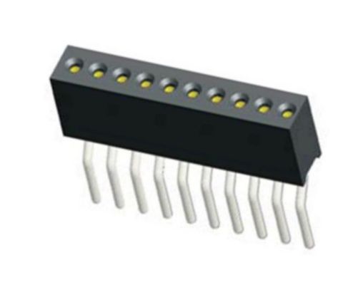 1.27mm Bewerkte vrouwelijke kop H4.1 Ronde enkele rij rechthoekige speldkop Vrouwelijke