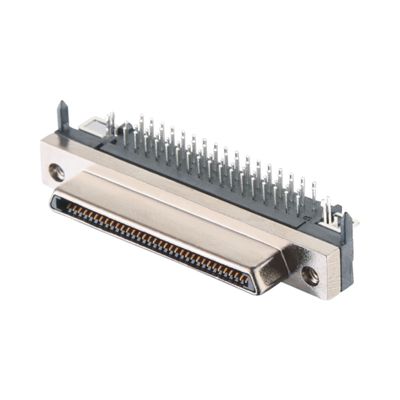 Zinklegeringsschel materiaal 68 pin SCSI connector soldeer type VHDCI HPCN man
